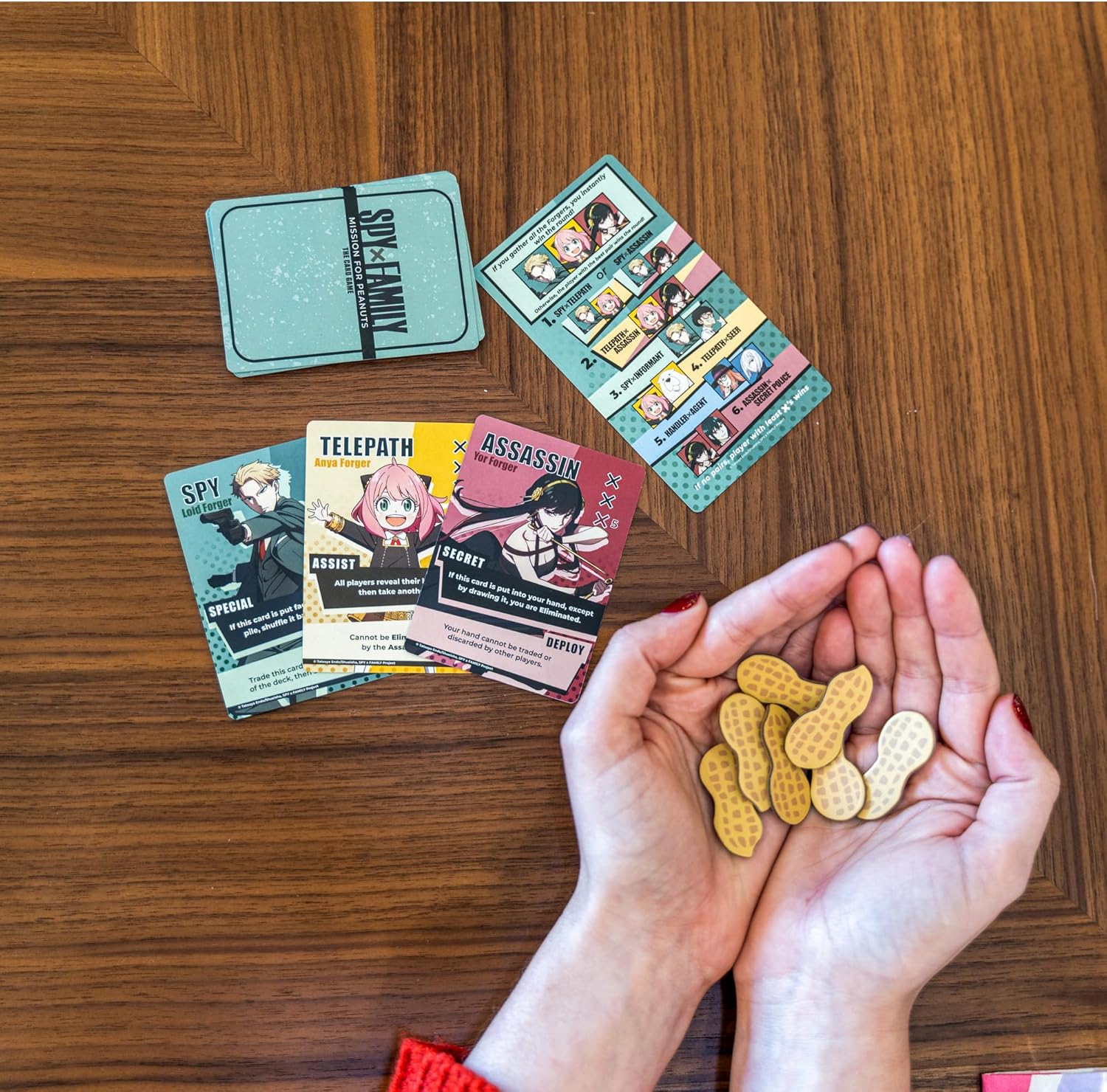 KESS ‘Spy X Family: Mission for Peanuts’ Board Game for Players 3-5, Indoor Fun, Ages 10 & Up, Playtime 20-30 Mins, Japanese Manga Anime