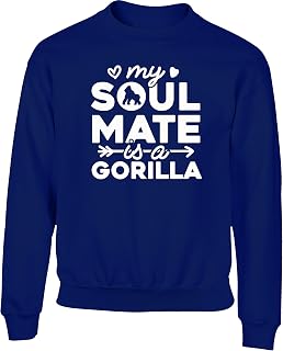 Hippowarehouse My Soulmate is a Gorilla Kids Children's Unisex Jumper Sweatshirt Pullover
