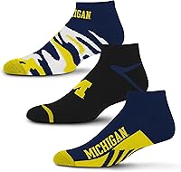 Vista 41 de For Bare Feet Paquete de 3 calcetines tobilleros unisex para adultos de la NCAA Camo Boom