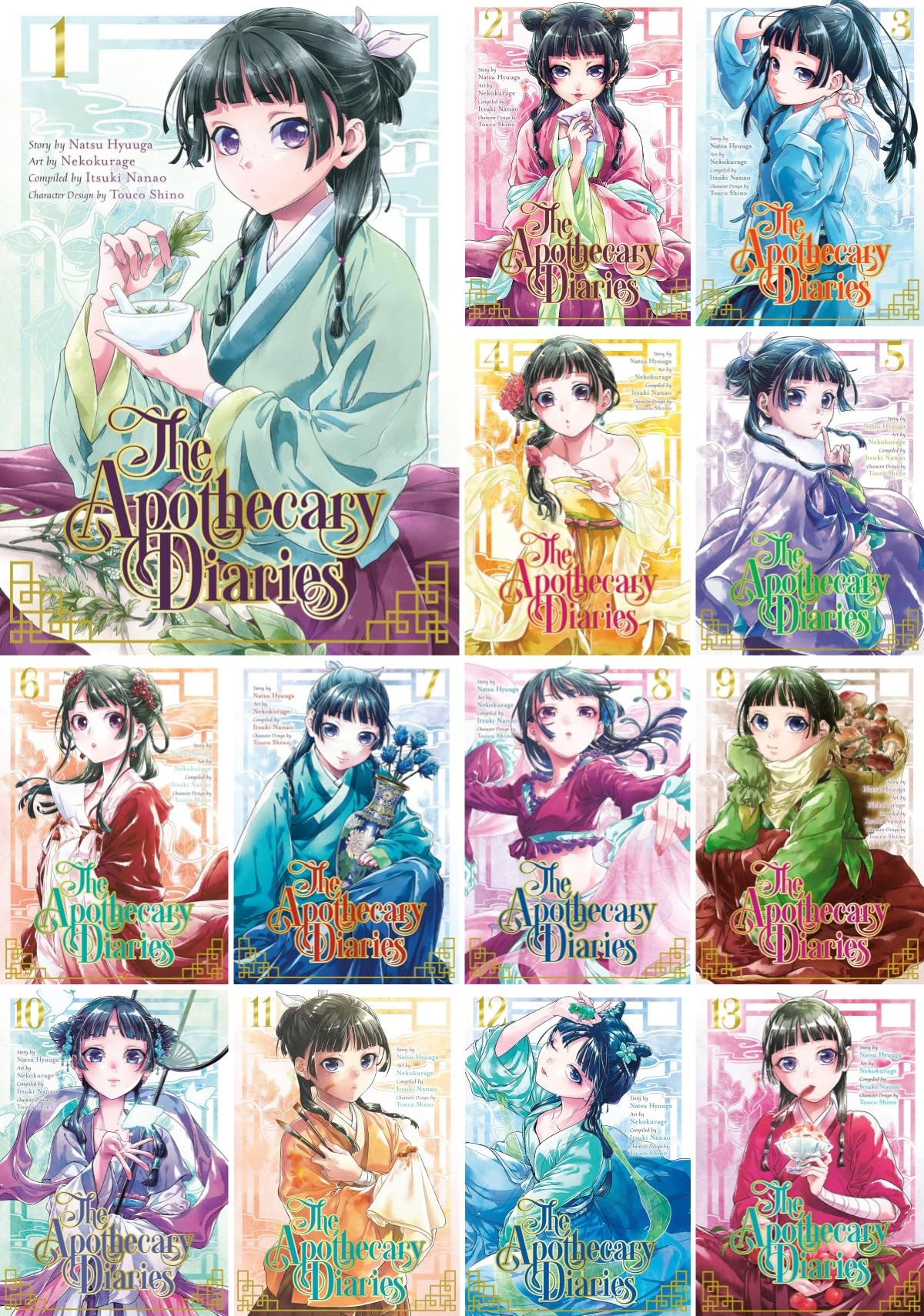 The Apothecary Diaries (Manga) Series 13 Books Set (Vol.1-Vol.13)