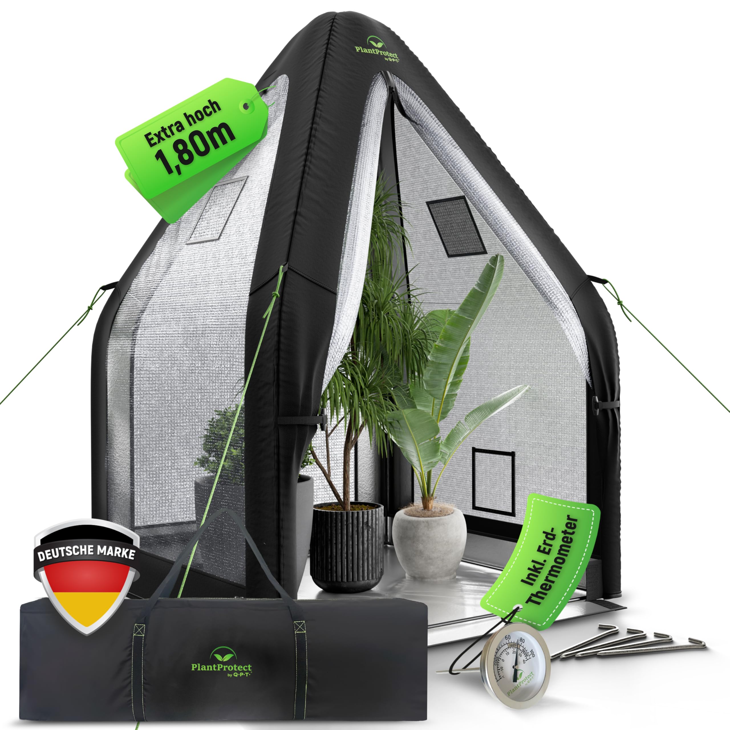 frostschutz zelt Überwinterungszelt für Pflanzen „Plant Protect“ – Winterschutzzelt mit Luftpolsterfolie, Frostschutz, Zirkulationsöffnungen, einfacher Aufbau ohne Werkzeug inkl. Erdthermometer Garten item_name-stx19fhggfha Hybrid Mountainbike / Road Size (US M):11