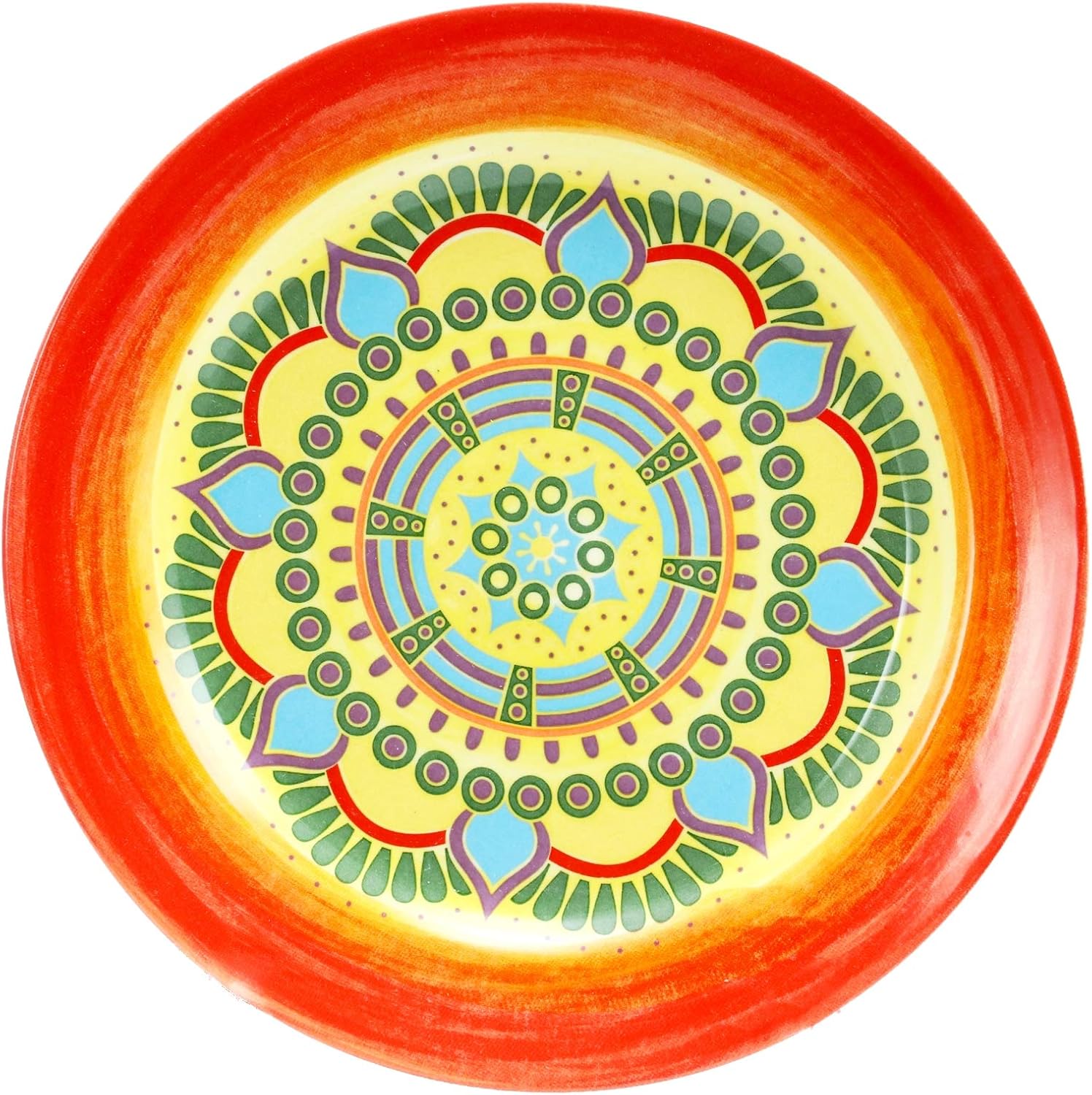 40% Off Discount Elama Multicolored Round Stoneware Mandala Pattern Dinnerware Set, 16 Piece, Red Super Big Clearance! Elama Multicolored Round Stoneware Mandala Pattern Dinnerware Set, 16 Piece, Red
