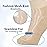 +MD Diabetic Socks for Men Women-6 Pairs, Non-Binding Extra Wide Ankle Socks, Circulator Socks for Edema 9-11 Sand