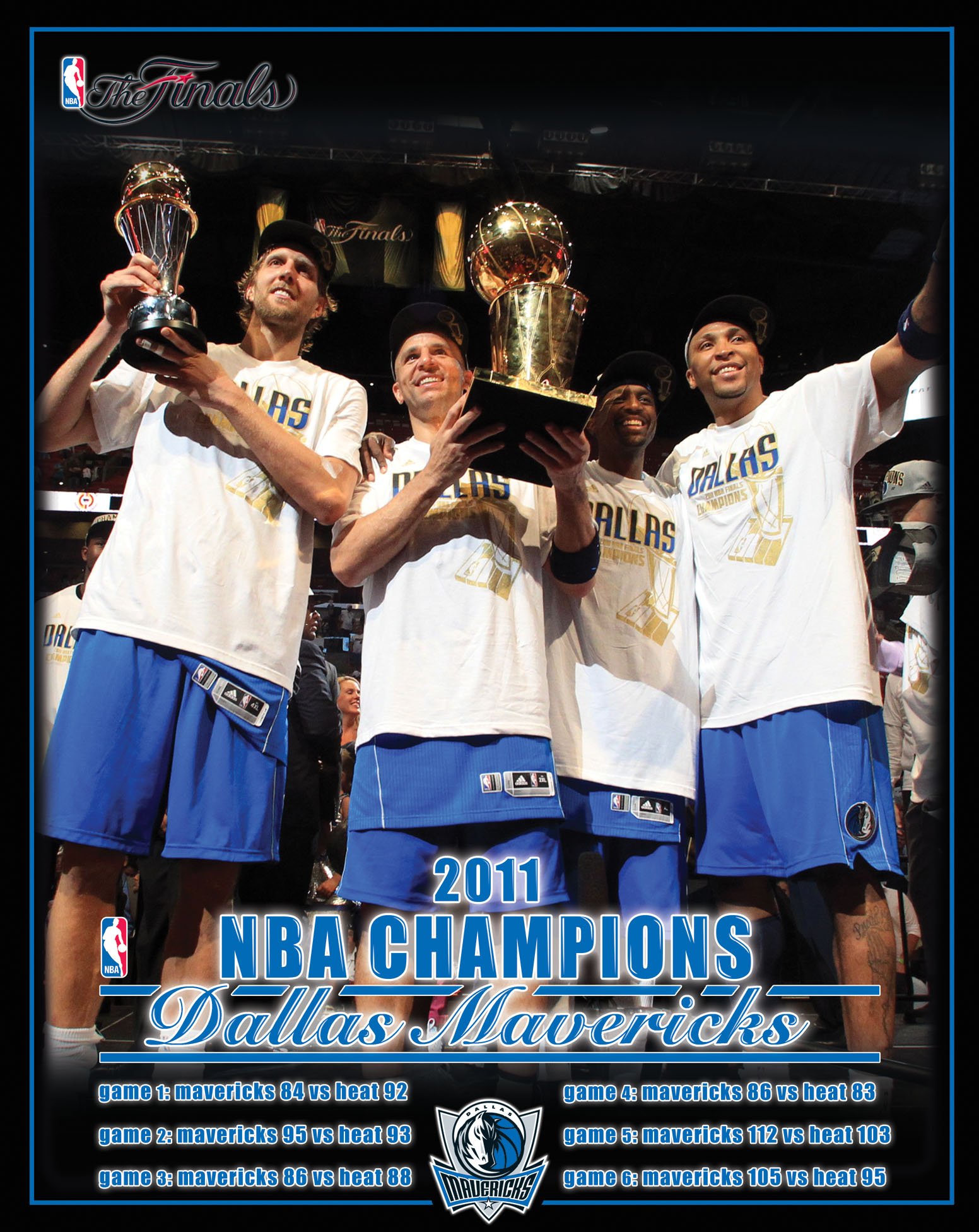 NBA 2011 Finals Champion 16x20 Canvas Art