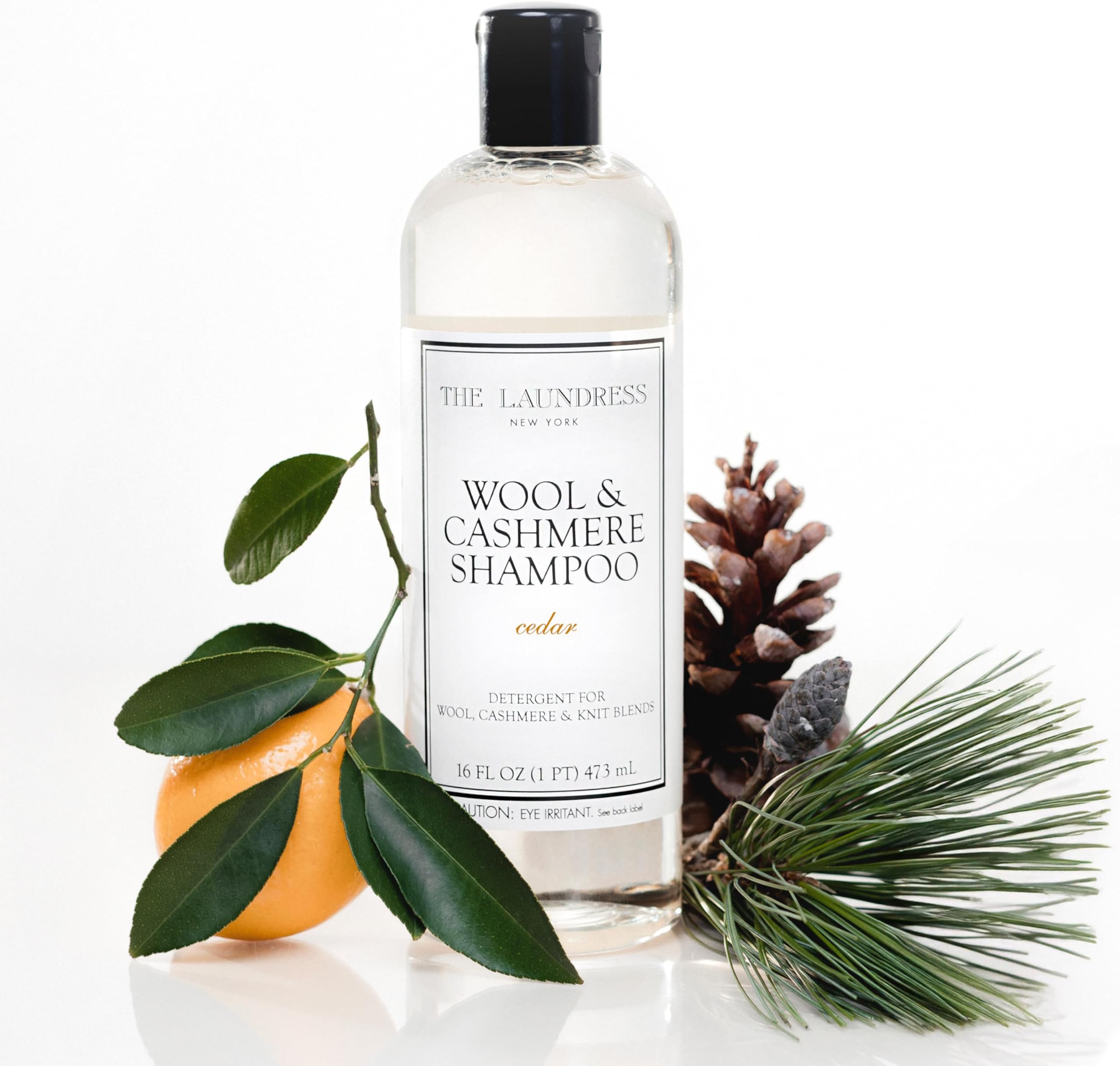 Wool & Cashmere Shampoo, 31 Loads, Concentrated Liquid Laundry Detergent, Cedar Scent, Gentle Cold-Water Hand or Machine Wool Wash for Delicate Fabrics - Merino, Mohair & Knit Blends