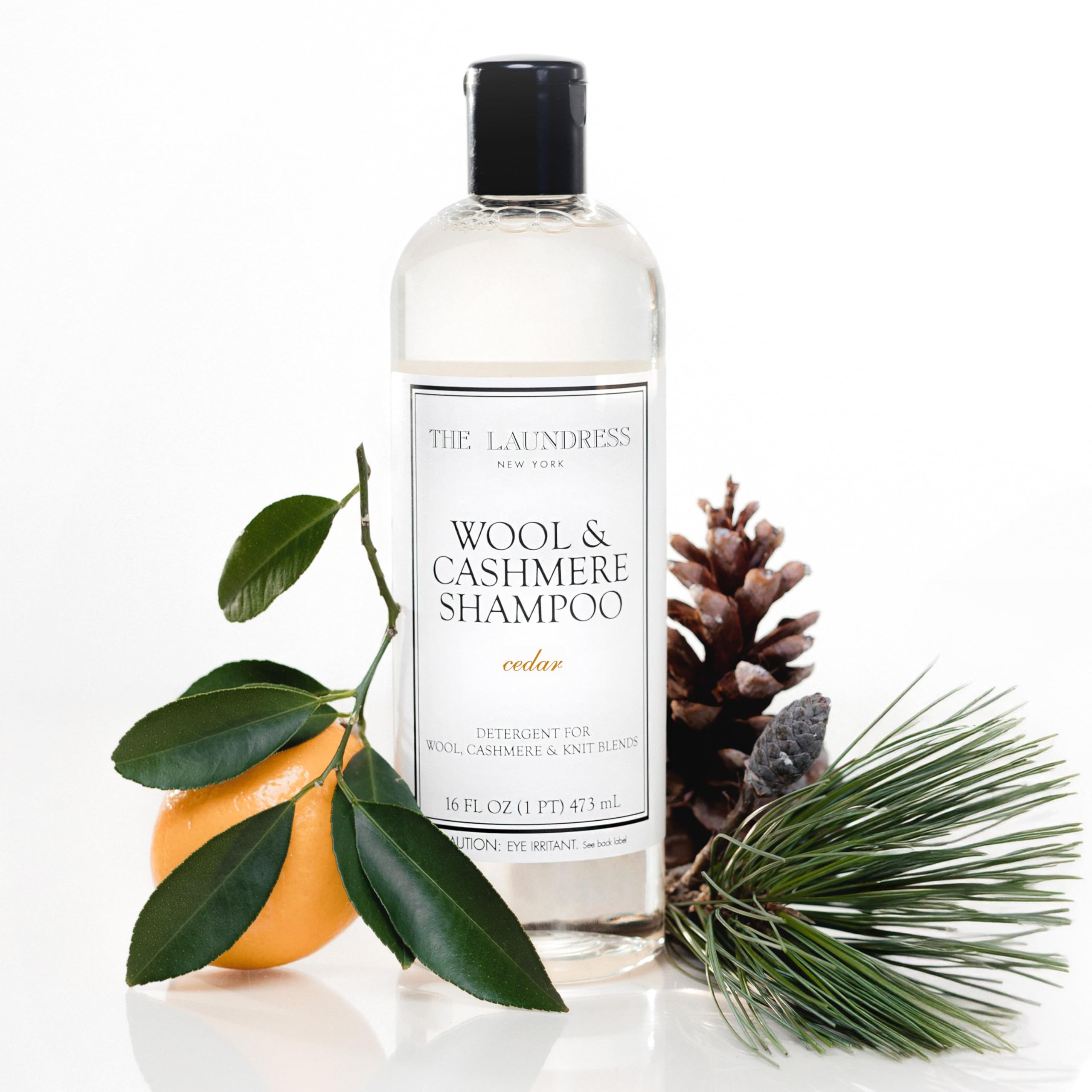 The Laundress Wool & Cashmere Shampoo, Double Concentrated, Cedar Scent, Wool Detergent, Wool Wash, Cashmere Shampoo, 16 Fl Oz[Amazon-developed Certification] Compact by Design