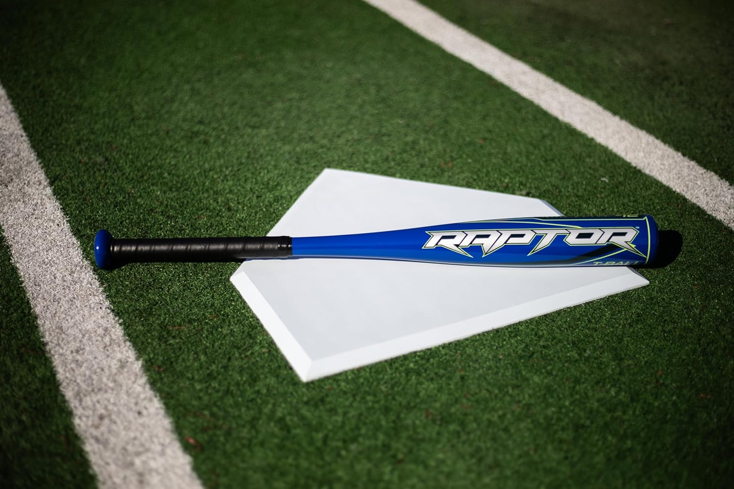 rawlings | raptor t-ball bat | usa | -12 drop | 2 1/4" barrel | 1 pc. aluminum royal blue 24"