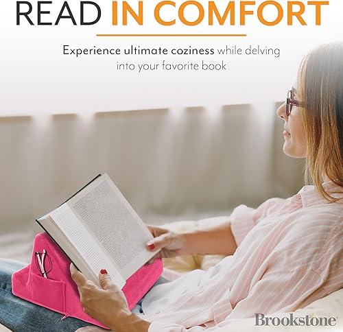 Miniatura 4 de Brookstone, Soporte para tablet de escritorio de espuma viscoelástica, para teléfonos, iPads, lectores de libros electrónicos, 2 ángulos de visión,