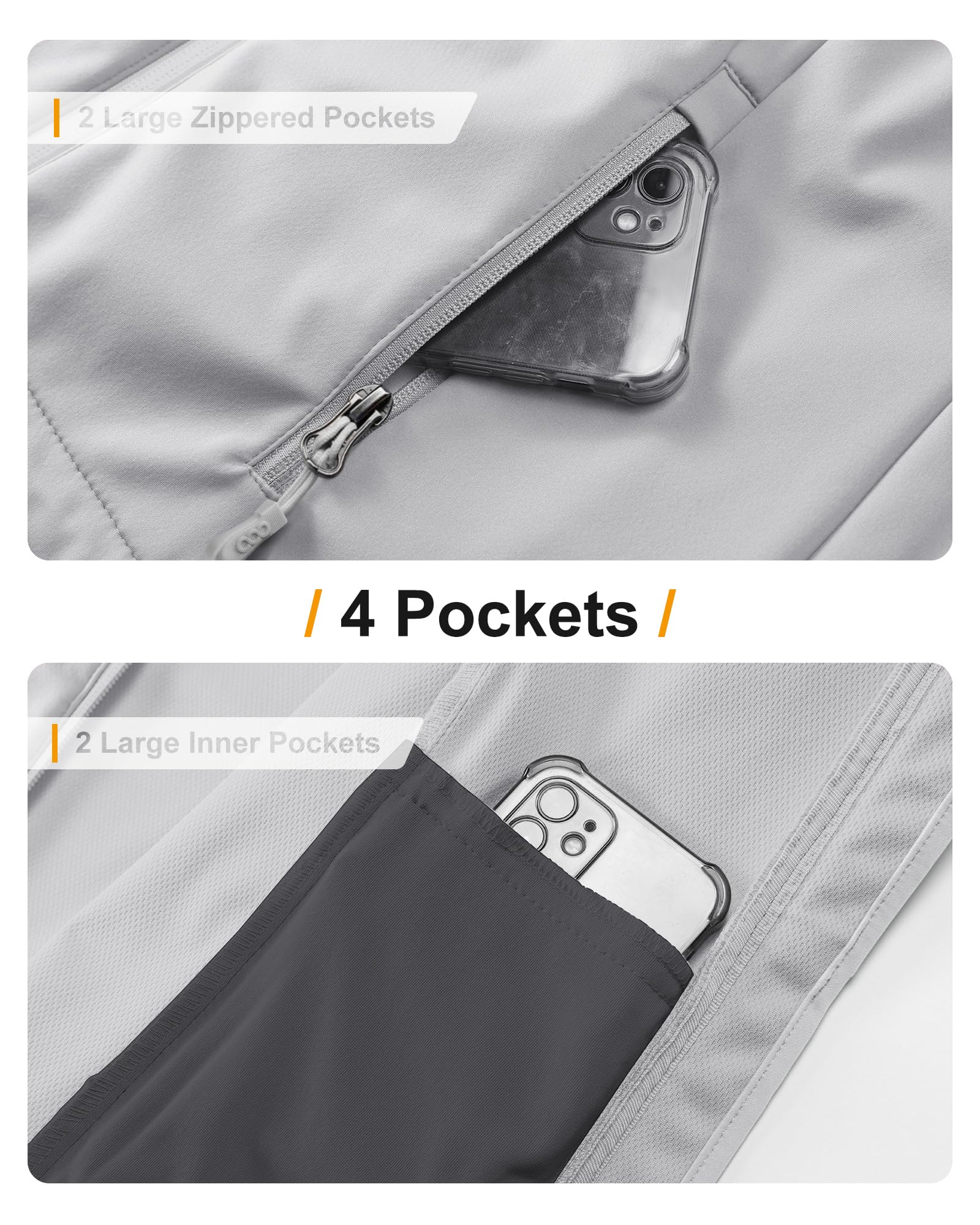 33,000ft Veste softshell imperméable coupe-vent pour femme Veste fonctionnelle respirante Veste de course légère avec capuche pour la course, le cyclisme, la randonnée pour le printemps et l'automne