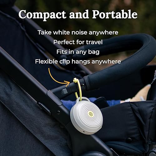Miniatura 5 de Máquina de sonido Hushh de Marpac para bebés máquina de sonido de ruido blanco portátil electrónica color gris