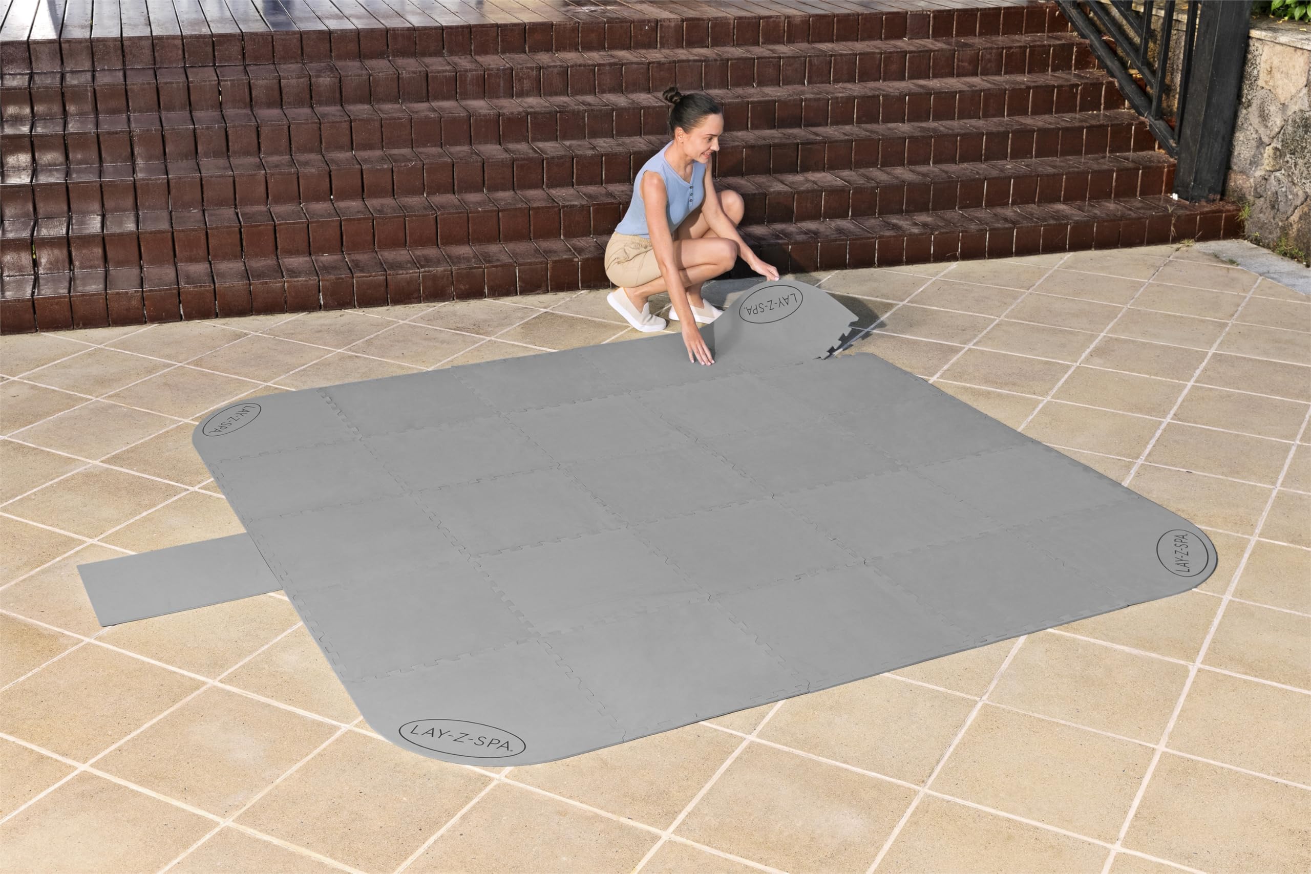 Bestway LAY-Z-SPA Xtras Bodenschutzfliesen-Set 196 x 196 cm