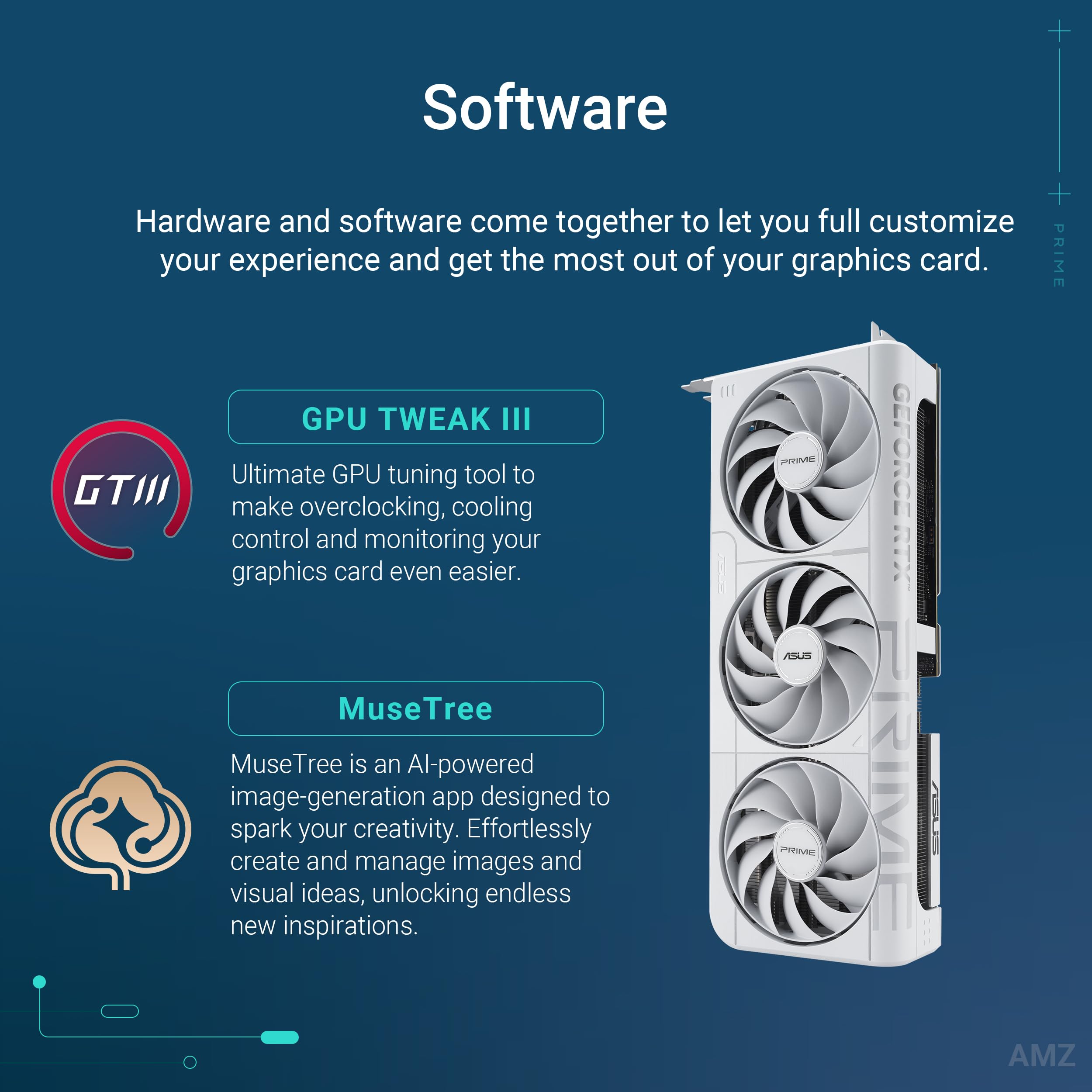 ASUS Prime GeForce RTX 5070 GDDR7 12GB OC Edition Carte Graphique PCIe 5.0 HDMI Display 2.1 2.5 Slot SFF-Ready