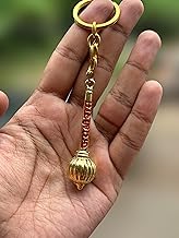 Salvus APP SOLUTIONS Metal Jai Shree Ram/Jai Shri Ram Keychain with Hanuman Ji Gada – Religious & Spiritual Key Ring for Men & Women, Car & Bike Keychain, Devotional Gift Accessory (1 Pc) (2.5 Inch)