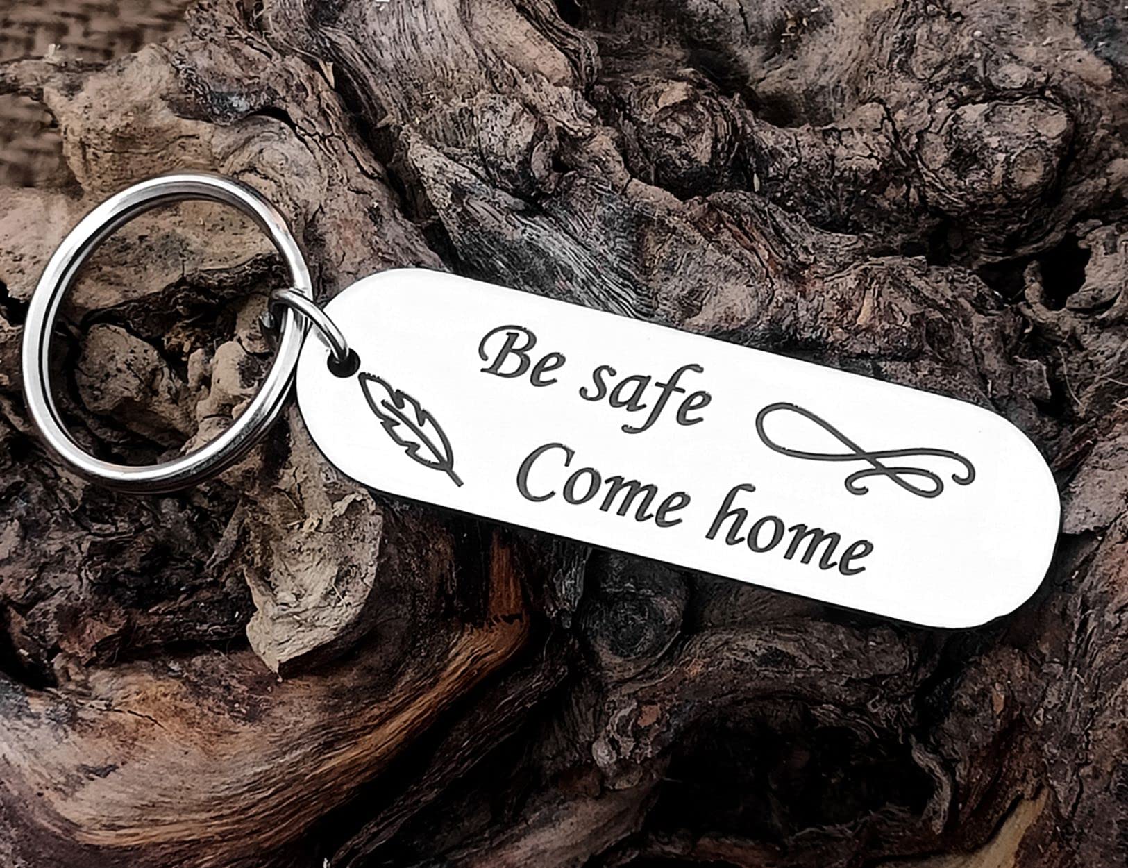 Personalized Drive Safe Keychain Gifts -3