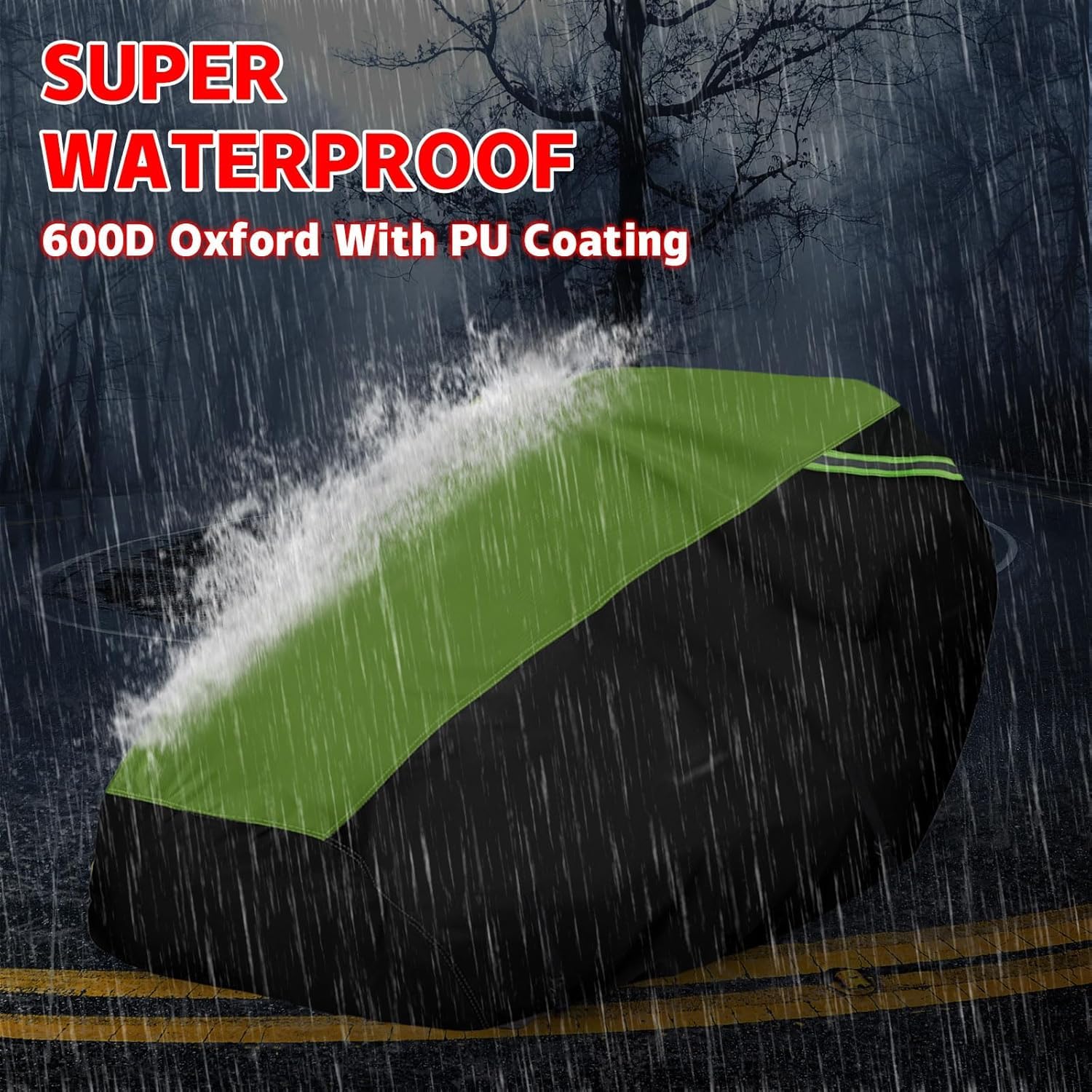 Copertura universale per tosaerba con attacco Bagger e corde, copertura universale per tosaerba fino a 137,2 cm, in tessuto Oxford 600D, con fibbia antivento per protezione da neve, pioggia, polvere