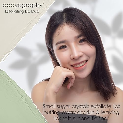 Miniatura 2 de Bodyography Exfoliating Lip Duo exfoliante y acondicionador de labios con potente aceite de marula antioxidante  Calma y protege los labios  Sin