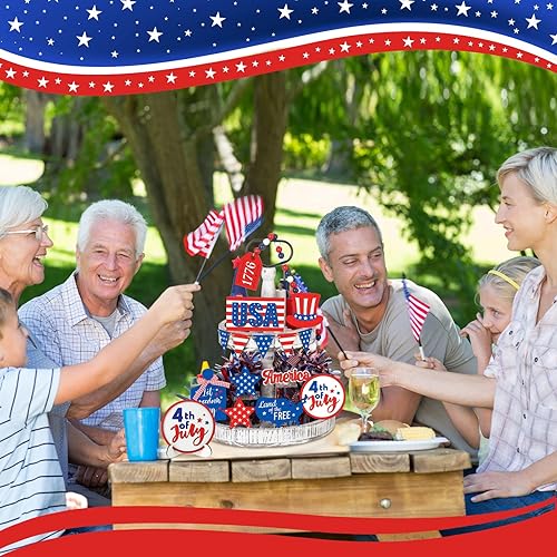 Miniatura 6 de 15 piezas de decoración de bandeja escalonada para el día de San Patricio bandeja escalonada para el día de San Patricio bandejas de trébol letreros