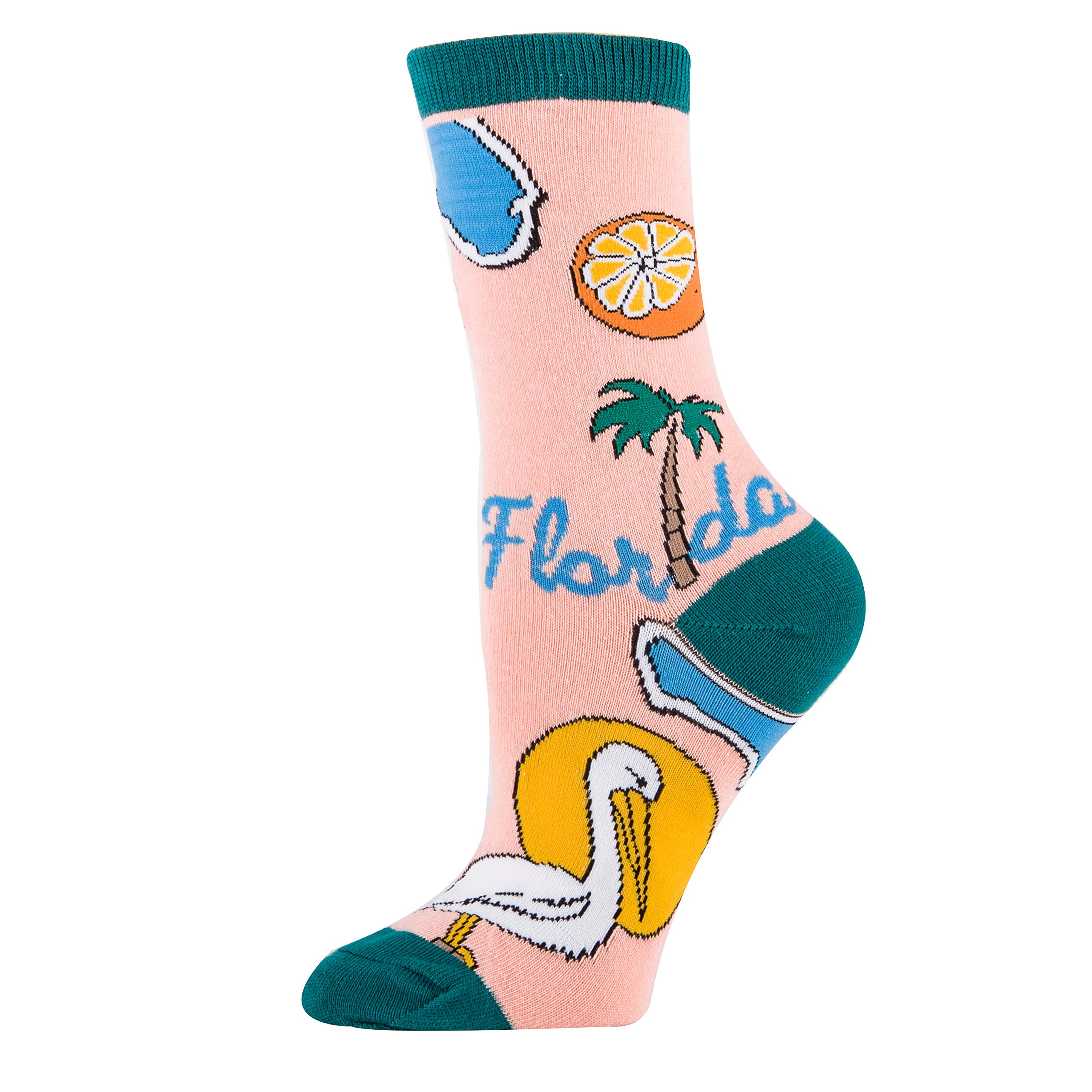 ooohyeah Women's Crew Funny Novelty Socks, City State Gifts Souvenirs, Crazy Fun Dress Socks, Shoe Size 5-10