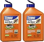 TERRO T2600 Perimeter Ant Bait Plus - Outdoor Ant Bait and Killer - Attracts and Kills Ants, Carpenter Ants, Roaches, Crickets, Earwigs, Silverfish, Slugs and Snails - 2 Pack, 4Lbs