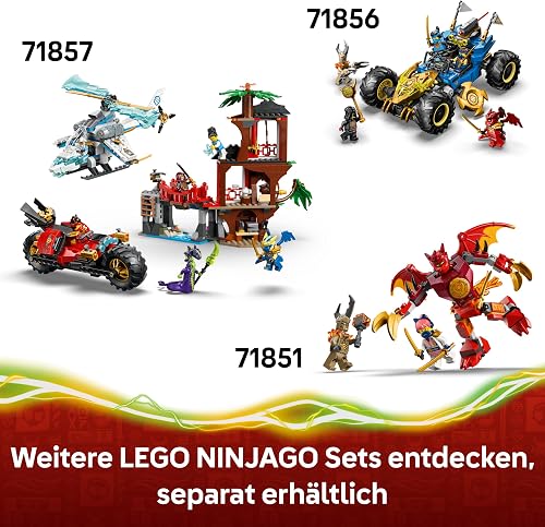 LEGO NINJAGO The Dragon of Life - Ninja Toy w/a Dragon Figure, Mini Monster Mech, 8 Minifigures and Swords - Birthday Gift for 8+ Year Old Boys & Fans - 71859 - 8