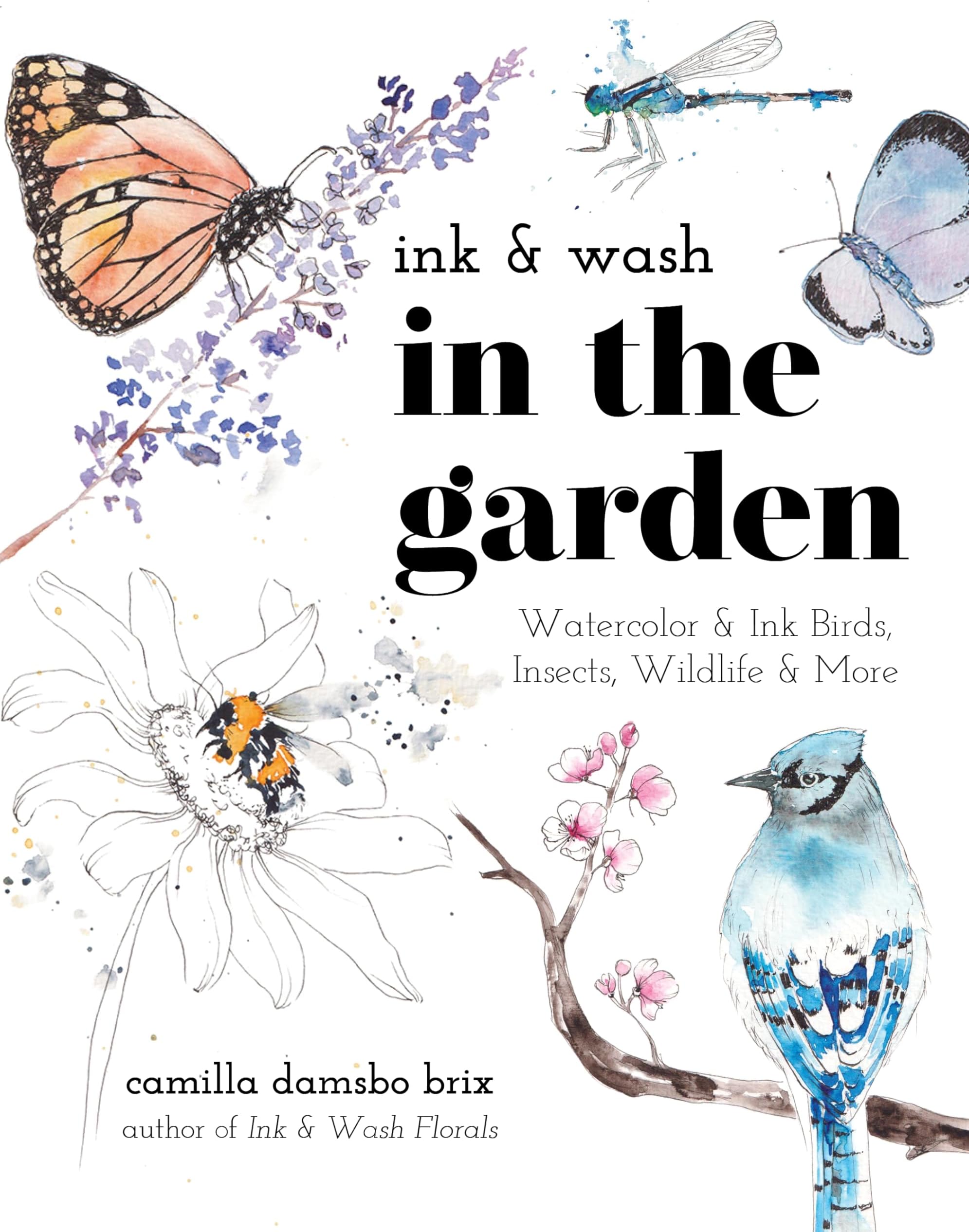 Ink & Wash in the Garden: Watercolor & Ink Birds, Insects, Wildlife & More