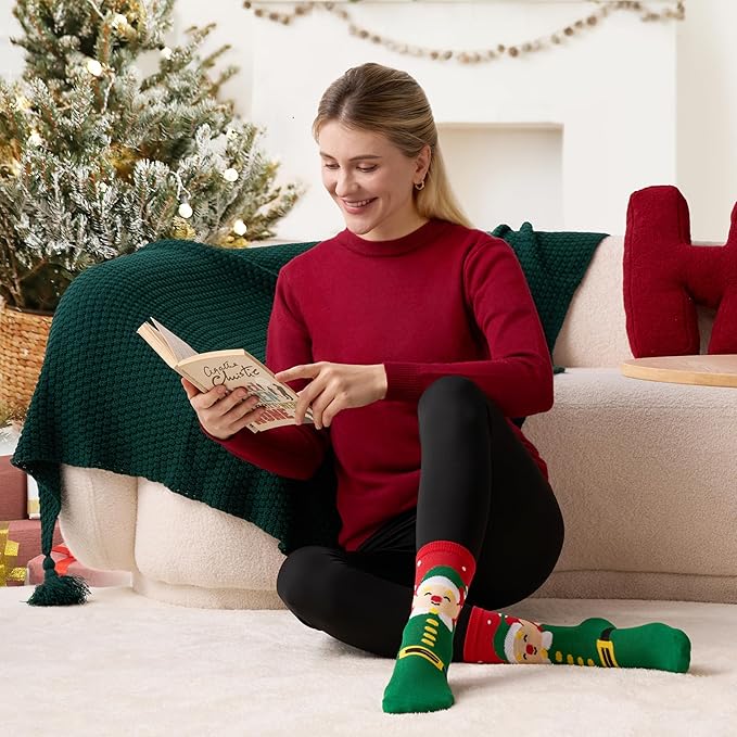 JOYIN 12 Pares de Calcetines Navideños para Mujer y Hombre miniatura 3