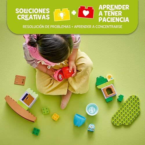 LEGO Duplo Arbre Qui se Balance et s’Empile - Jouet Interactif pour Bébé dès 1 an - Jeu de Construction Développant la Motricité Fine - 2 Figurines d'oiseaux - Cadeau pour Fille ou Garçon 10440 - 3