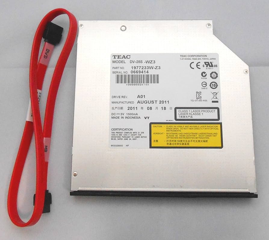 Intel 内蔵スリムDVD-RWドライブ AXXSATADVDRWROM 6g7v4d0 Amazon.com: Intel Slimline DVD±RW Writer AXXSATADVDRWROM