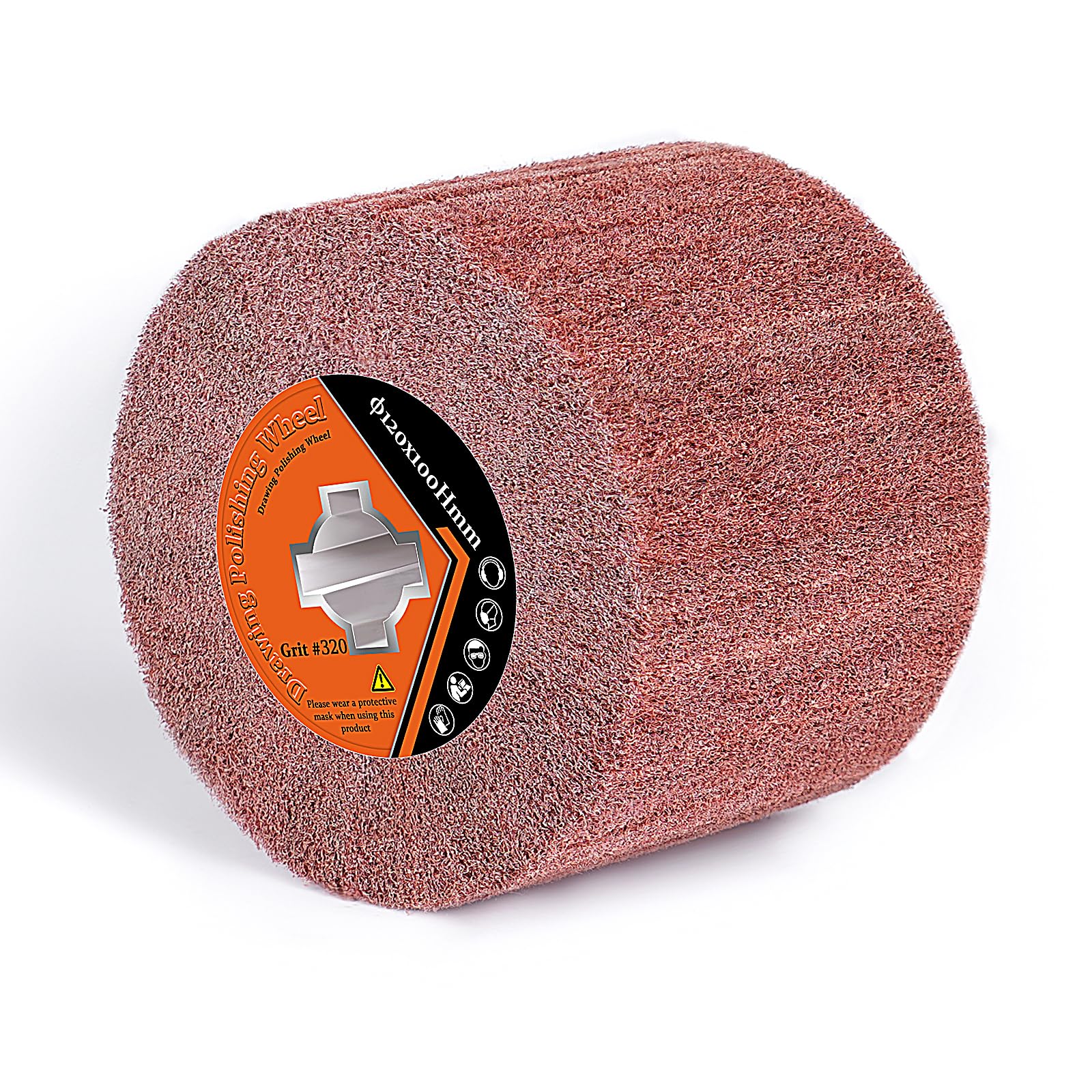 Sanding Roller Brush, Synthetic Fibre Brush for Satin Machine Brush Sanding Sleeves 320 Grit for Wood Metal, Stone Surfaces