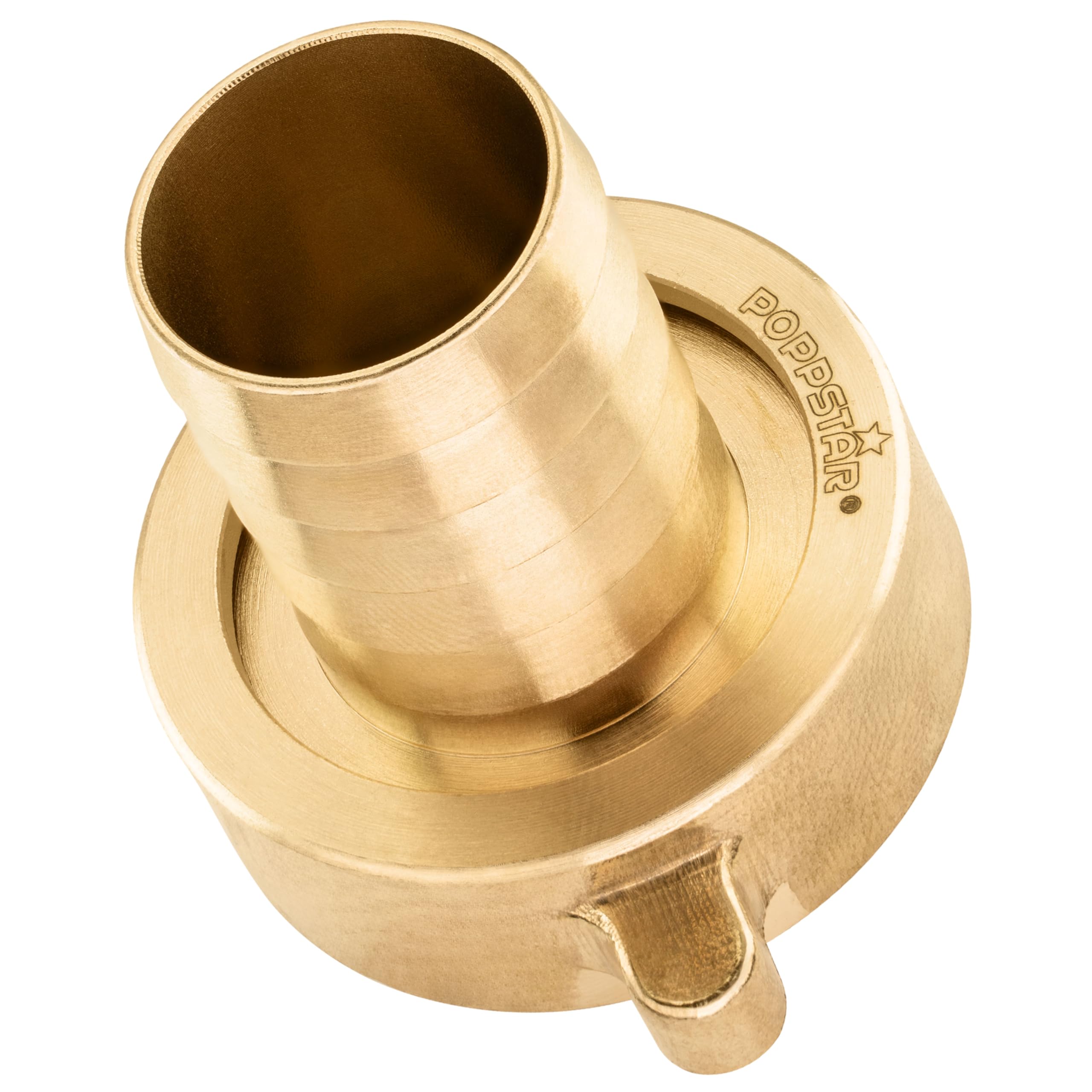 Poppstar Hose Connector ID 1 1/4 Inch Brass (incl. Union Nut with Flat Gasket) to Hose Tail 1 Inch (25mm)