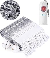 Vista 33 de Antfuny Toallas de playa turcas Esenciales para vacaciones Secado rápido Sin arena De gran tamaño Toalla de baño Piscina Natación Toalla extra