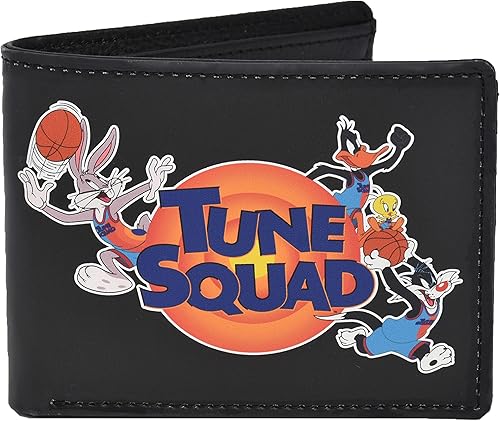 Concept One Warner Bros Space Jam A New Legacy Tune Squad - Cartera plegable en una funda decorativa de hojalata, multicolor, Multi, Warner Bros