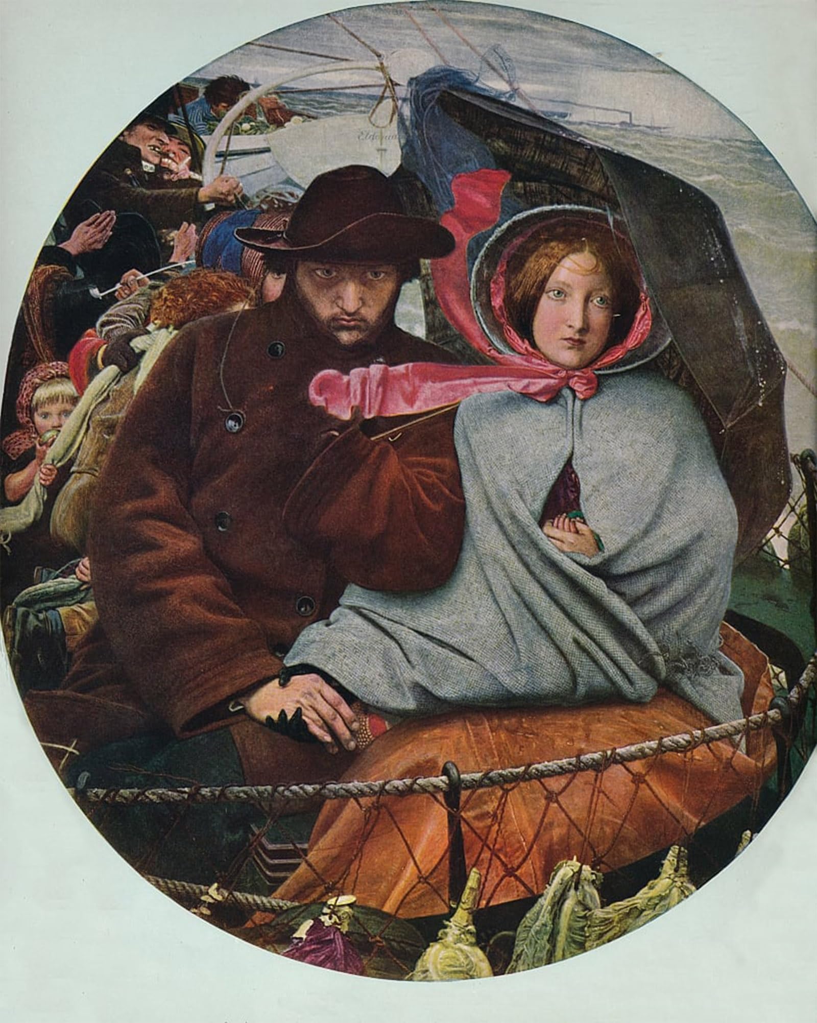 POSTERIIk Vintage Classic Picture Landscape Artwork the Last by Madox Brown Portrait Canvas Painting for Office Home Decor 60x90cm