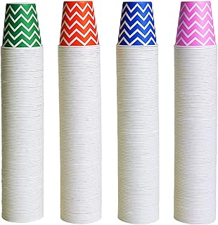 500 Pack 5oz Paper Cups, Multicolor Paper Disposable Cups, Small Mouthwash Cups, Cold Beverage Drinking Cup for Party,Trav...