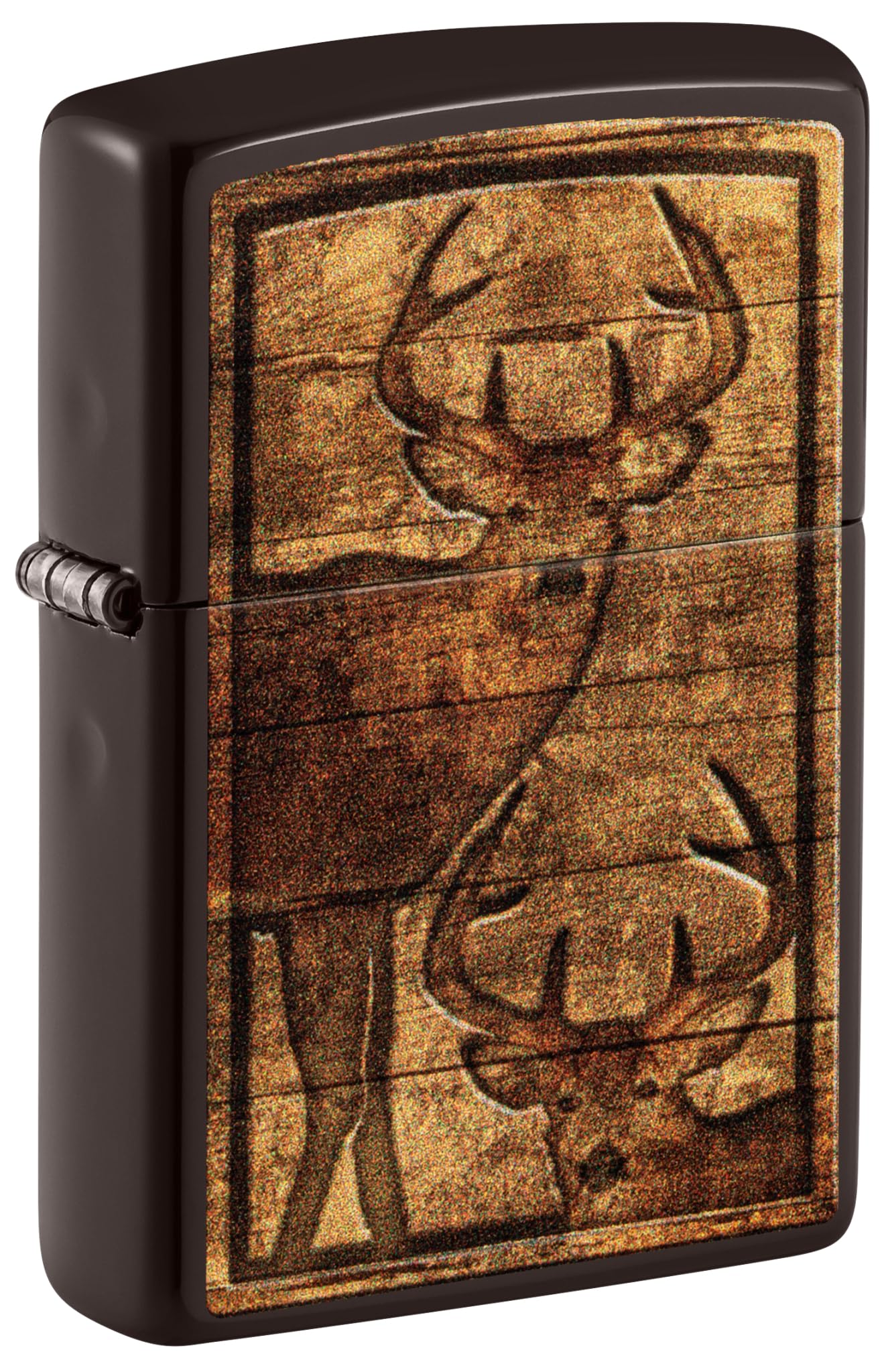 Zippo Accendino tempesta – Outdoor Wooden Nature, Brown, Color Image – Ricaricabile – Riutilizzabile – Design antivento – Confezione regalo – Made in USA