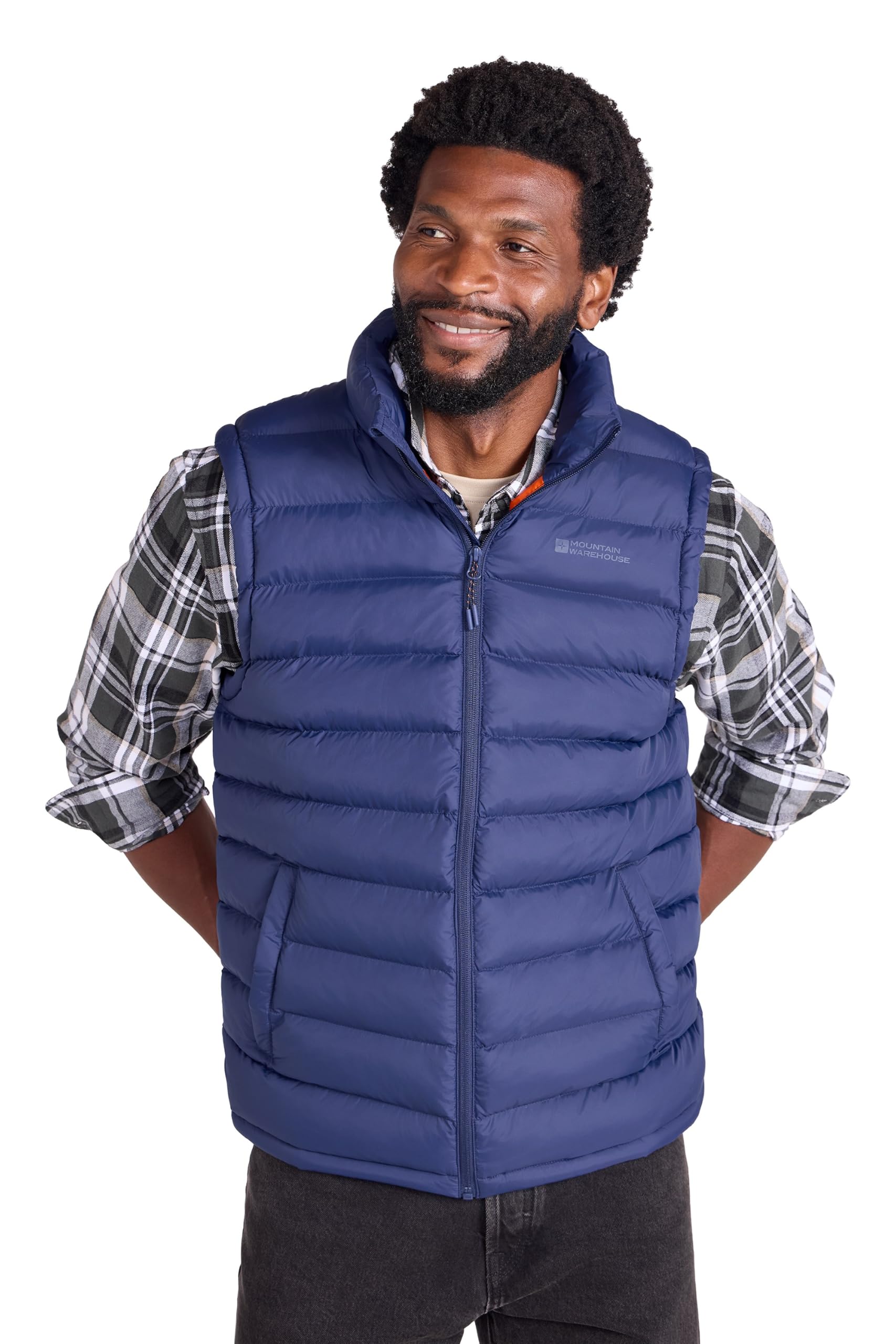 Mountain Warehouse Seasons Mens Padded Puffer Gilet Navy L