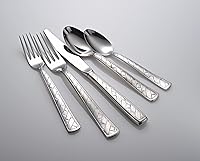 Vista 3 de Liberty Tabletop Weave - Juego de cubiertos de 45 piezas para 8, fabricado en Estados Unidos