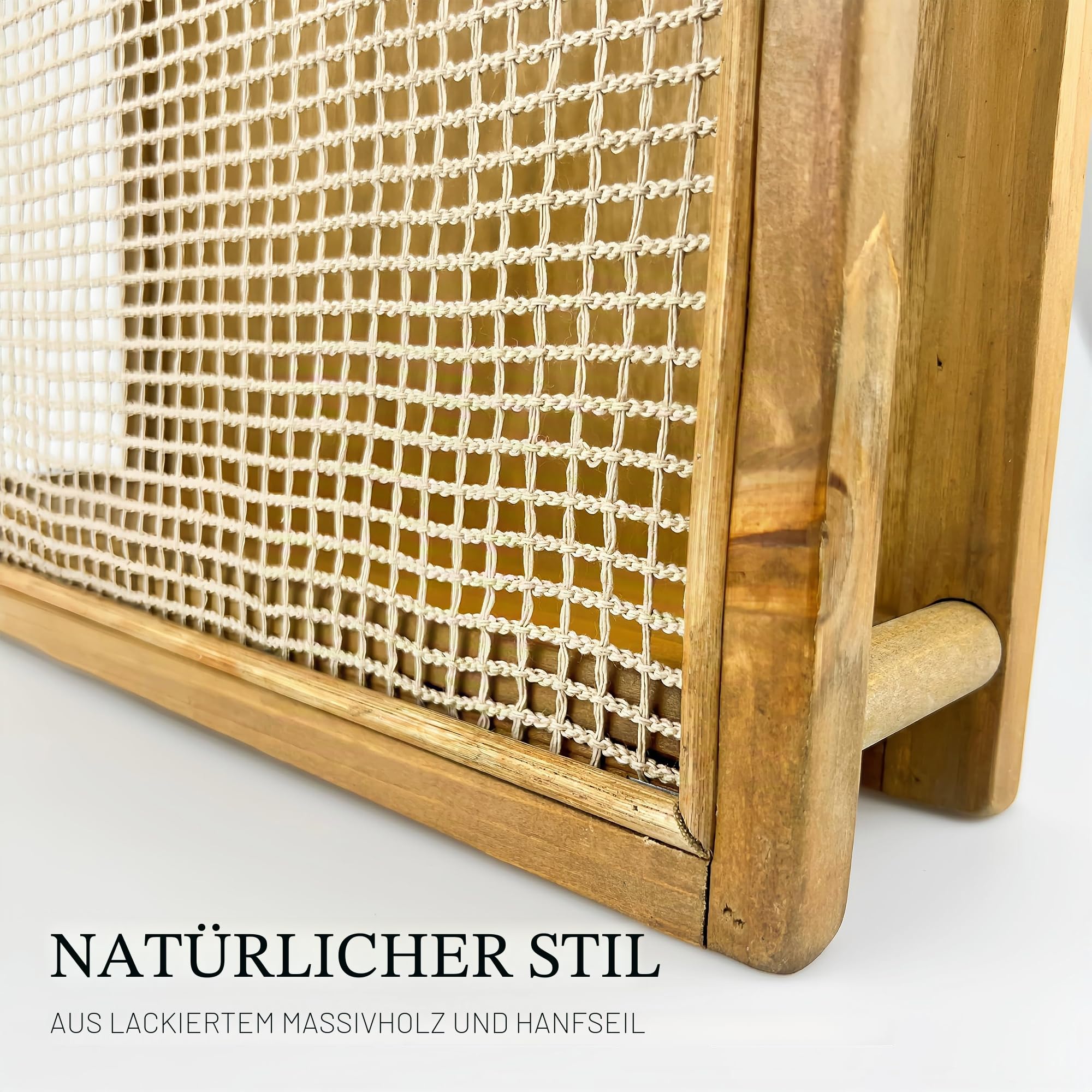 Zeitschriftenständer aus Holz, zur Wandmontage, Boho-Stil, Wandordner, Aktenhalter für Eingangsbereich, Wohnzimmer, Kinderzimmer und Büro, Zeitschriftenhalter, hängender Post-Organizer (braun)