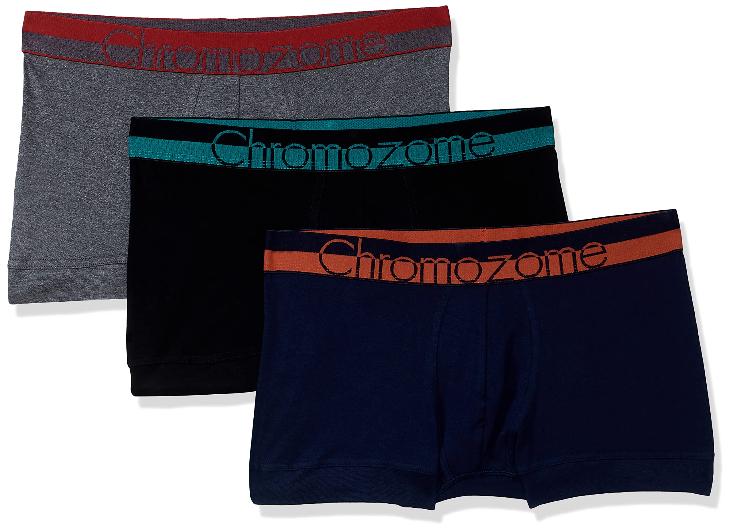 ChromozomeMen Trunks, V147:Black-Char-Navy, 4