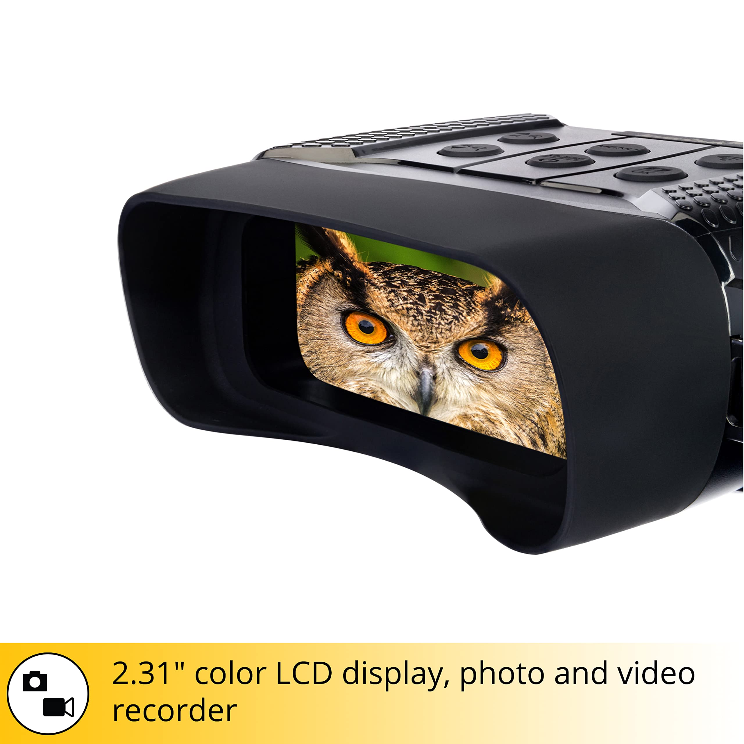 Levenhuk Halo 13x Visore Notturno Binoculare Digitale, Compatto e Portatile, Con Schermo LCD e Funzione Di Cattura Foto e Video