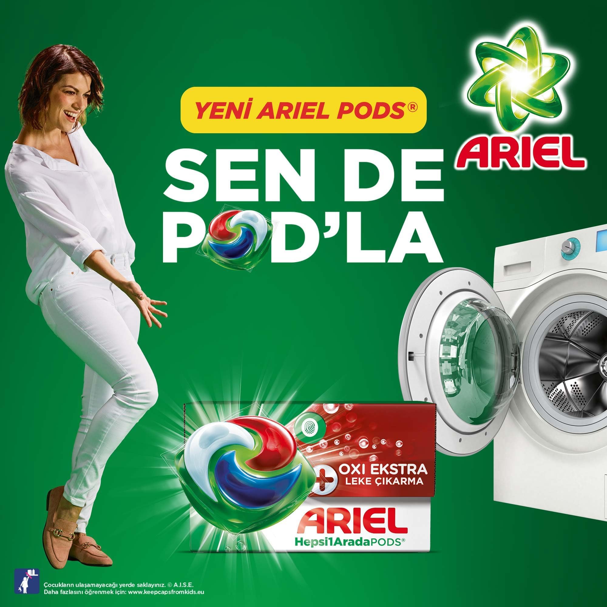 Ariel PODS Kapsül Çamaşır Deterjanı Baz 12'li 4lü paket