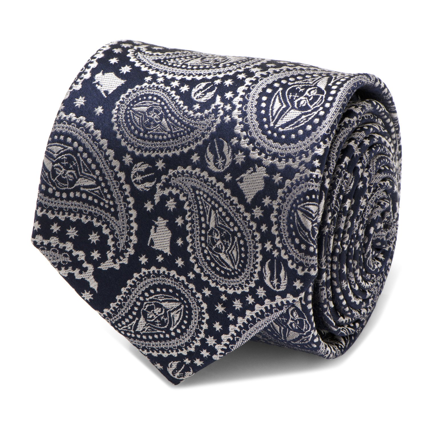 Cufflinks Inc. Yoda Navy Paisley Mens Tie