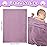 Frienda 4 Pcs Baby Fuzzy Blanket Fluffy Baby Blanket for Boys Girls Soft Warm Infant Newborn Toddler Receiving Nursery Bed Supplies, 32 x 24 Inch(Purple Color)