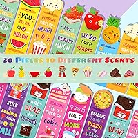 Vista 3 de Eersida 30 Piezas de Marcadores Olfatibles y de Raspar con Aroma a Frutas para Niños, Marcadores Temáticos de Comida, Divertidos y Bonitos