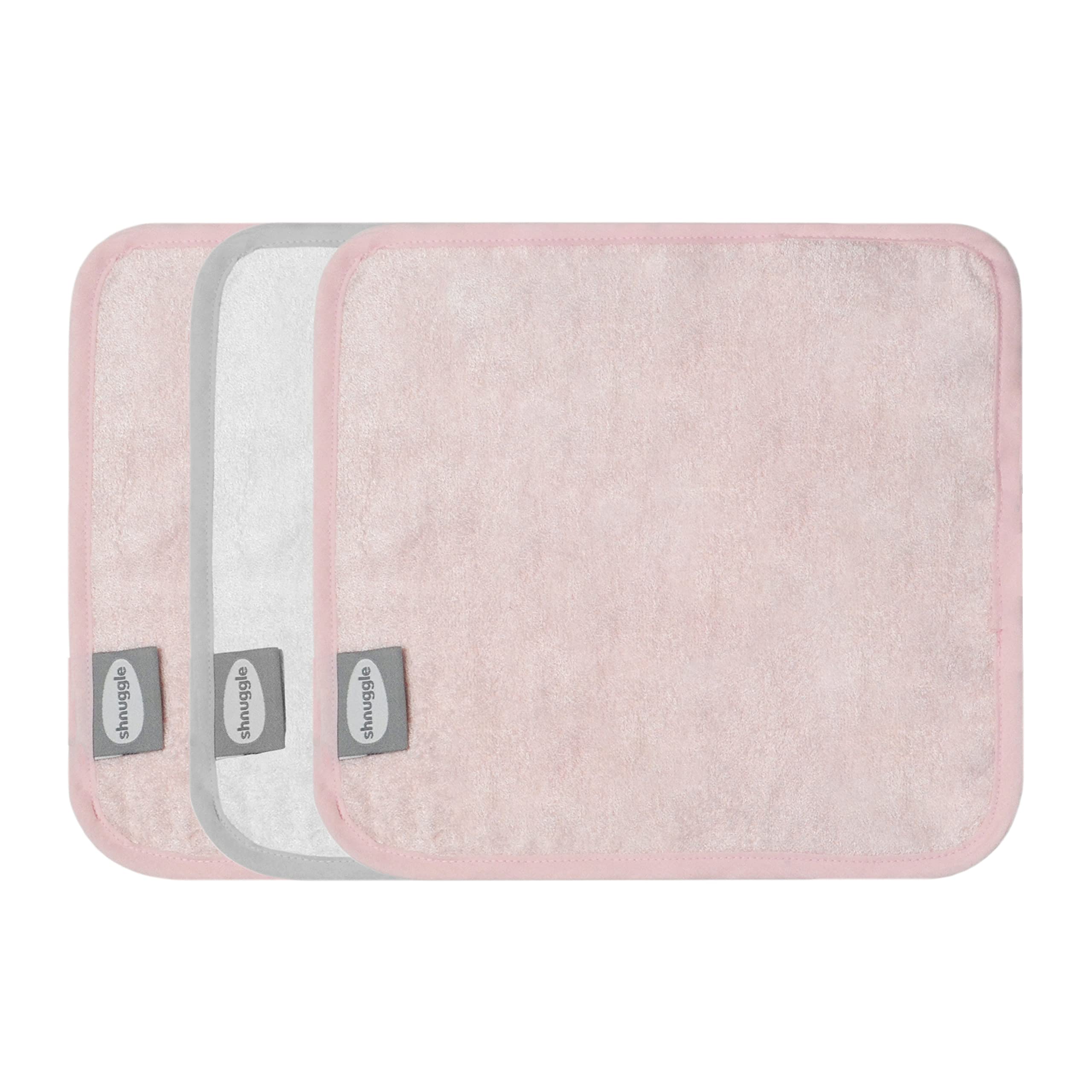 Shnuggle Washcloths 3 Pack - Pink
