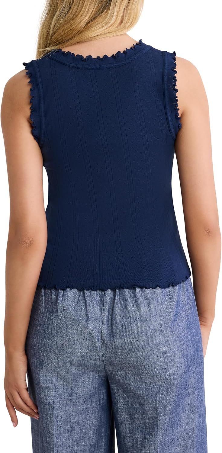 NIC+ZOE Pointelle Rib Ella Tank