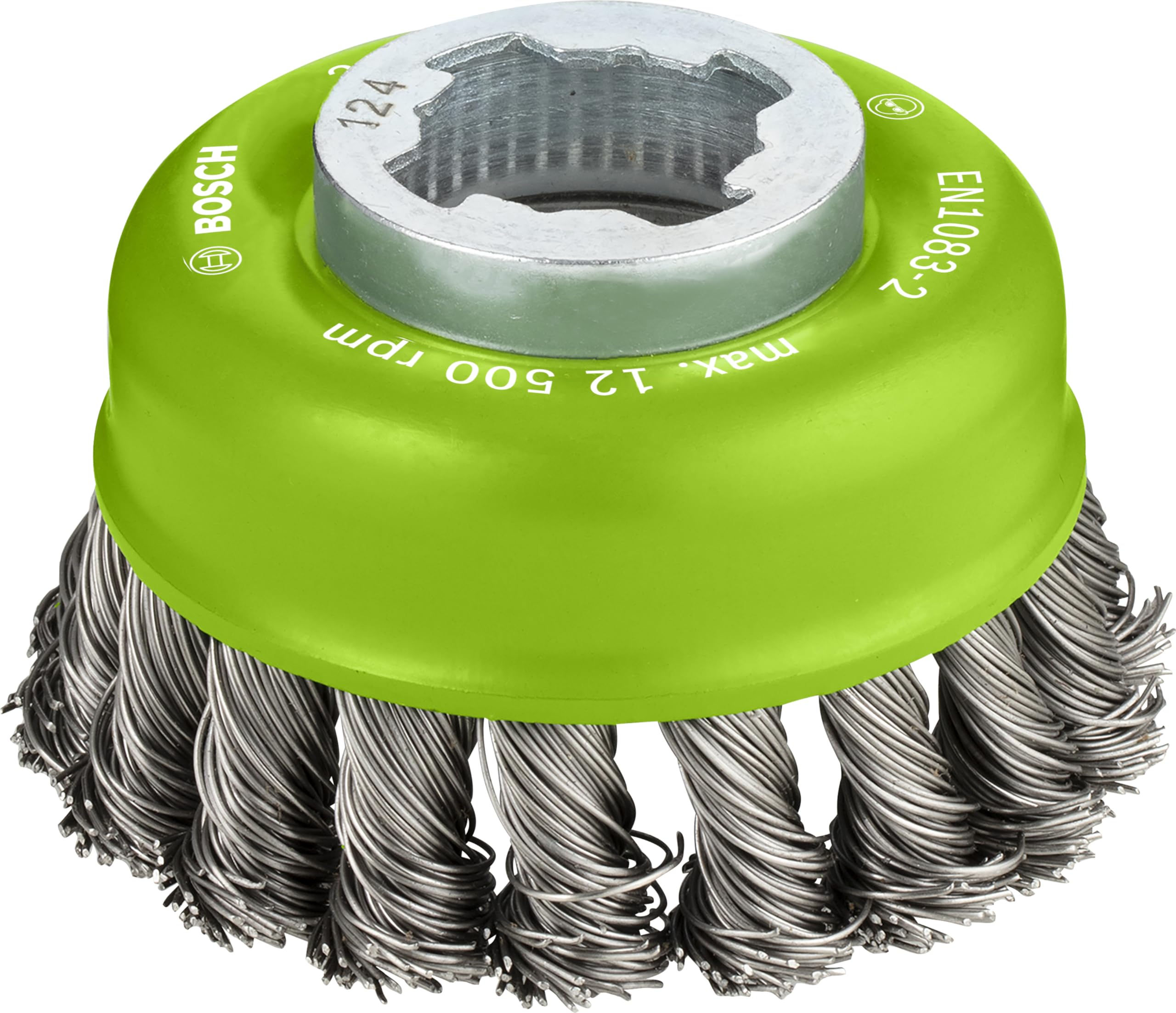 Bosch Professional X-Lock Cup Brush Knotted 75 Stainless Steel75mm0.5mmX-Lock from B&Q