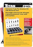 Vista 3 de Titan 85520 Kit de retenedor universal de pasador de empuje de 240 piezas con herramienta de extracción