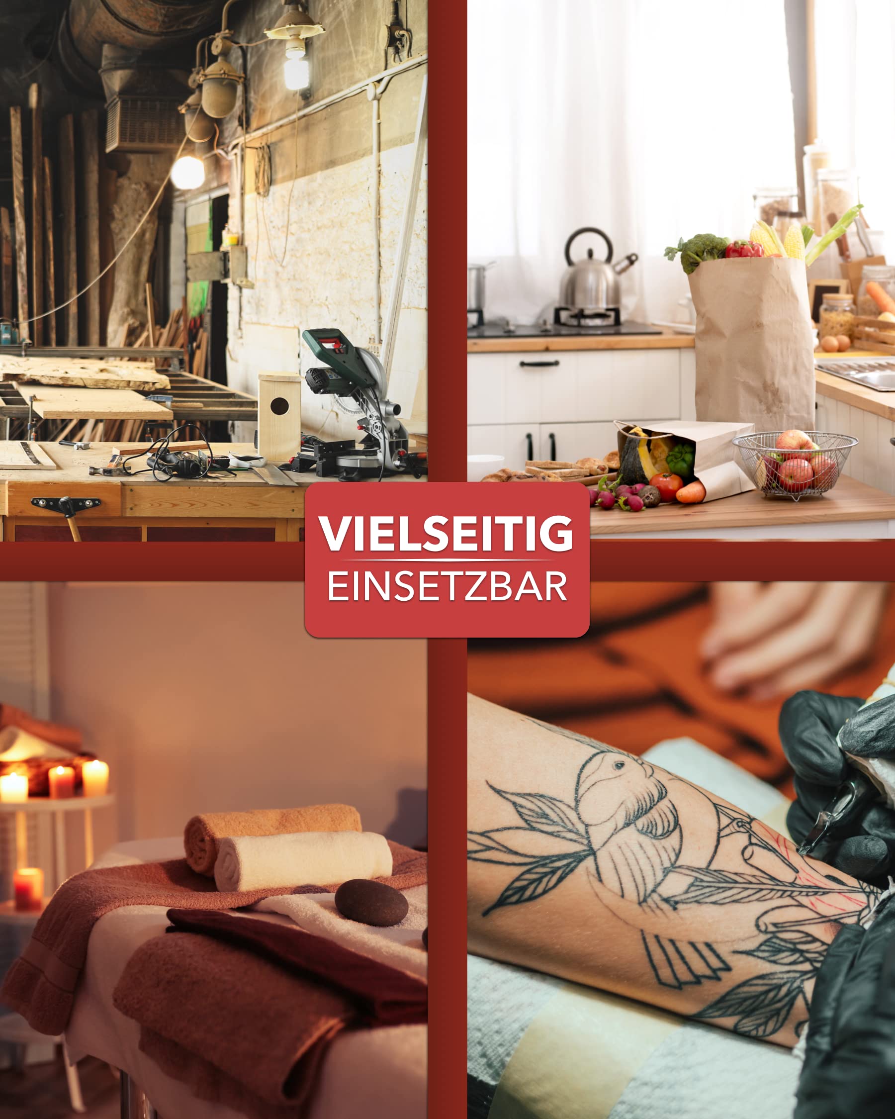XL Profi Rollhocker, 40cm Sitzbreite, Sitzhöhe bis 70cm, Stoff Grau | 1stuff-Qualität vom Fachhändler, Bürohocker höhenverstellbar, Drehhocker 360°, hohe Belastung, Arzthocker, Stoffbezug