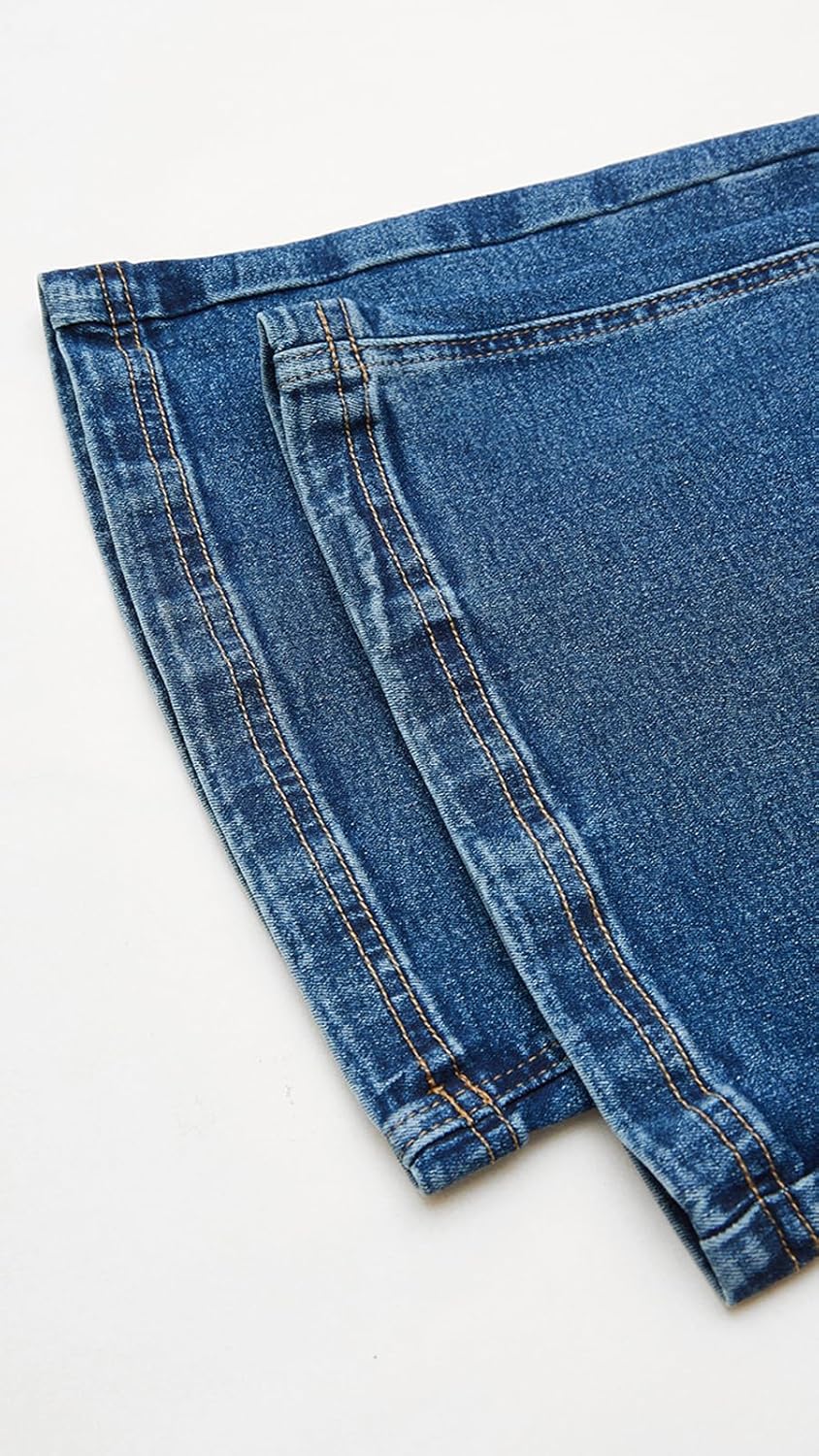 Bell Bottoms Flare Jeans for Women Trandy Low Rise Stretch Wide Leg Jeans Baggy Denim Pants - Image 9